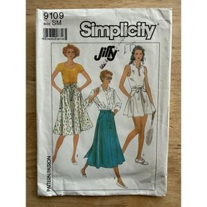 VTG Simplicity Jiffy Pattern 9109 WRAP SKIRT in 3 Lengths Size SM (10-12) UC FF